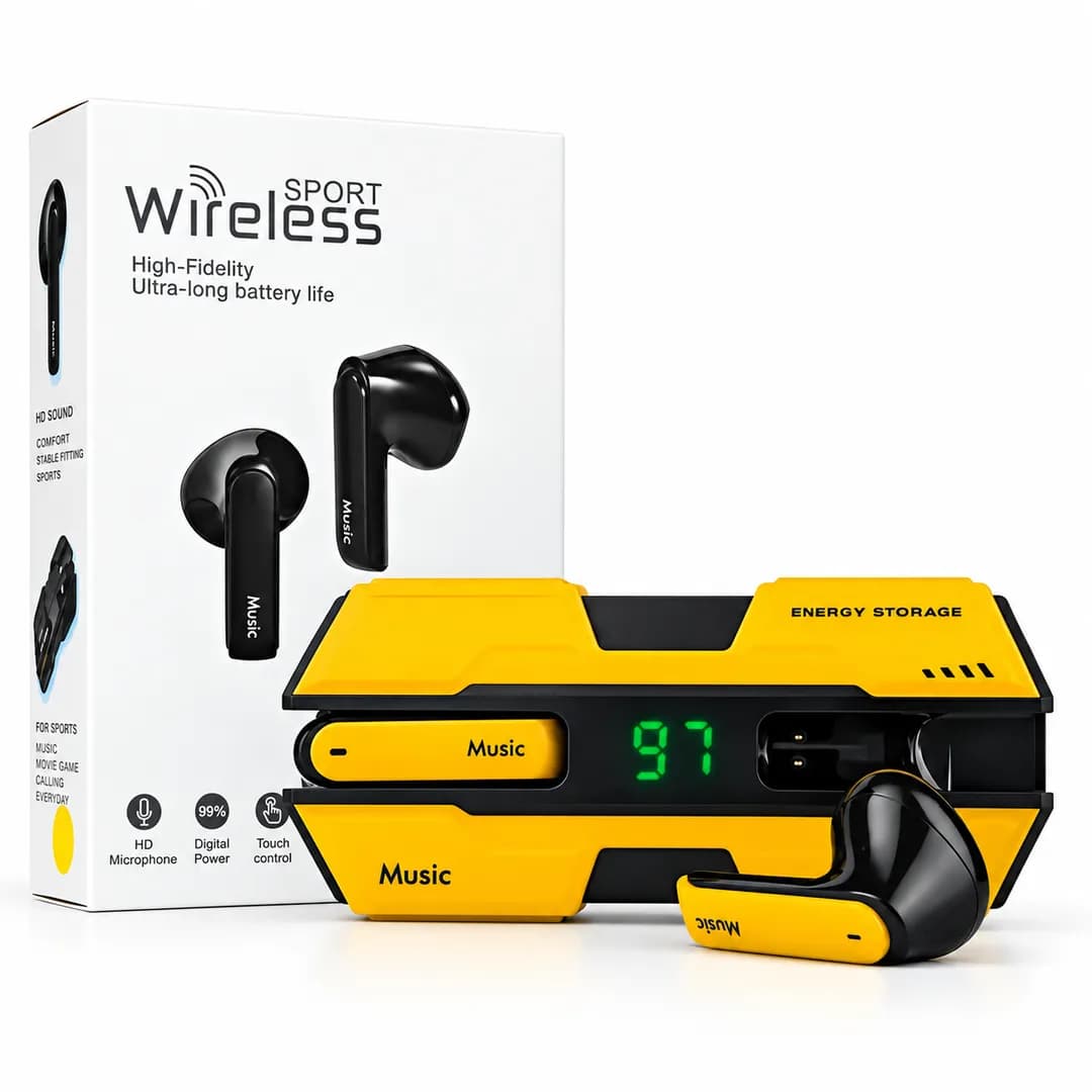 K8 TWS Wireless Earbuds with LED Digital Display & Deep Bass Stereo Sound