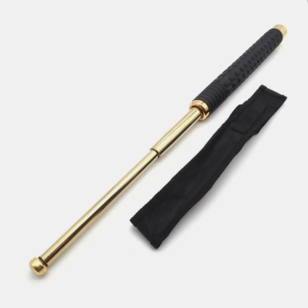 Golden Color 26 Inch Heavy Duty Telescopic Self Defense Stick with Pouch